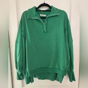 Free People We The Free Camden Henley Sweatshirt | S